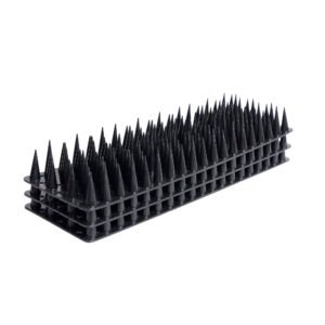 PlastKart Pigeon Spikes Anti Bird Spike ||Black|| Control for Balcony, Railing, Home Window Protection from Pigeon, Dog, Monkey, Crow, Kabootar, Split AC, Spikes with Double Sided Tape