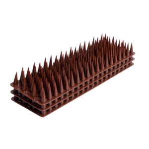 PlastKart Pigeon Spikes Anti Bird Spike ||Brown|| Control for Balcony, Railing, Home Window Protection from Pigeon, Dog, Monkey, Crow, Kabootar, Split AC, Spikes with Double Sided Tape